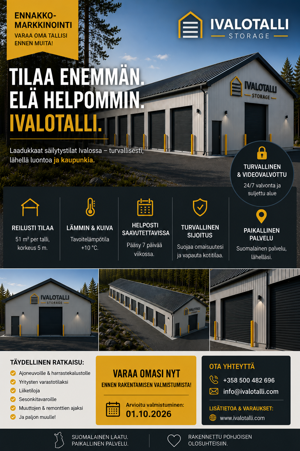 Ivalotallin ennakkomarkkinointijuliste